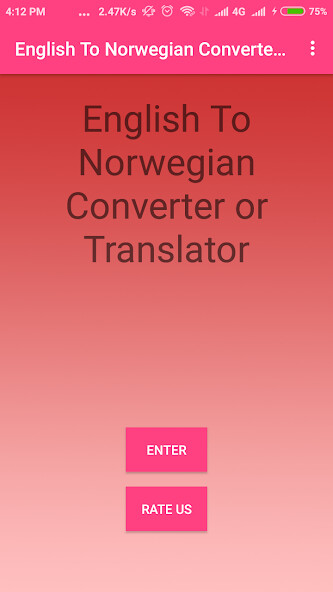 Run android online APK English To Norwegian Converter from MyAndroid or emulate English To Norwegian Converter using MyAndroid
