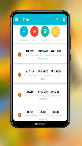 Run android online APK English Verb forms conjugator from MyAndroid or emulate English Verb forms conjugator using MyAndroid