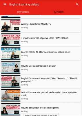 Emulate Android APK English Videos Learning