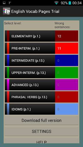 Run android online APK English Vocab Pages Trial from MyAndroid or emulate English Vocab Pages Trial using MyAndroid