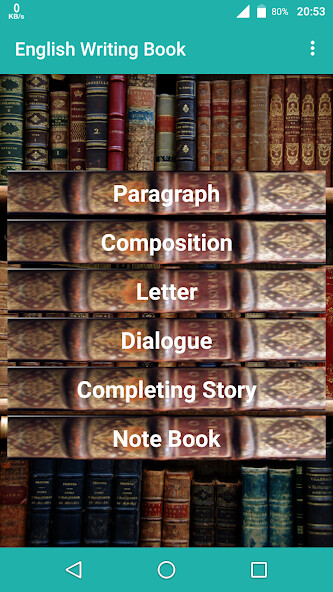 Run android online APK English Writing Book from MyAndroid or emulate English Writing Book using MyAndroid
