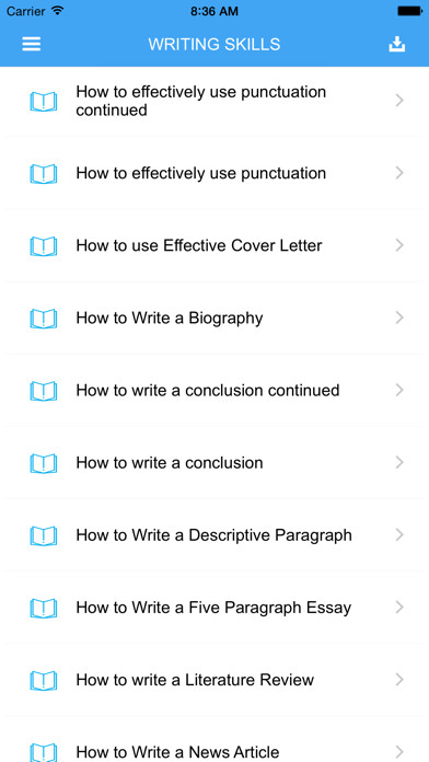 Emulate iPhone app English Writing Skills Pro using MyAndroid Emulate iPhone app English Writing Skills Pro using MyAndroid