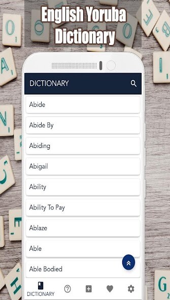 Run android online APK English Yoruba Dictionary from MyAndroid or emulate English Yoruba Dictionary using MyAndroid