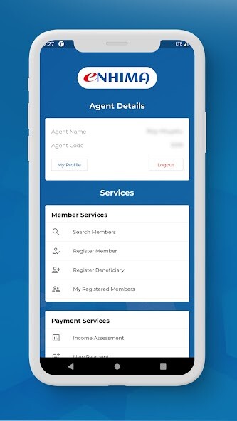 Run android online APK eNHIMA Agents from MyAndroid or emulate eNHIMA Agents using MyAndroid