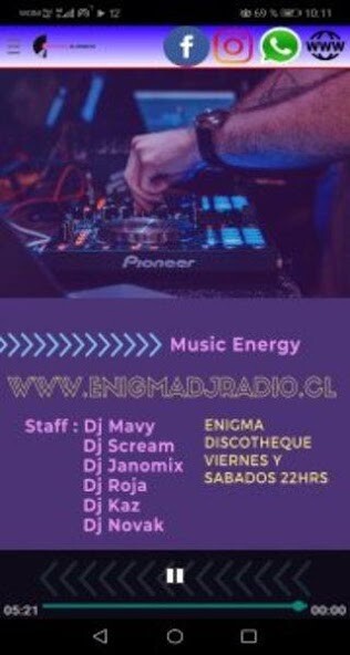 Run android online APK Enigma Dj Radio from MyAndroid or emulate Enigma Dj Radio using MyAndroid