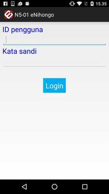 Emulate Android APK e-Nihongo N5-34
