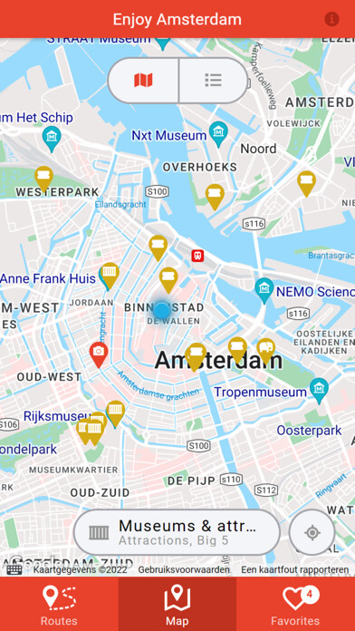 Emulate iPhone app Enjoy Amsterdam using MyAndroid
