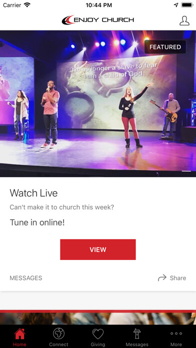 Emulate iPhone app Enjoy Church using MyAndroid