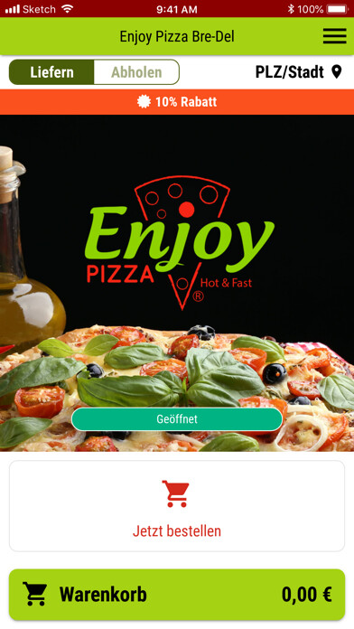 Emulate iPhone app Enjoy Pizza Bre-Del using MyAndroid Emulate iPhone app Enjoy Pizza Bre-Del using MyAndroid