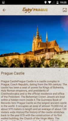 Emulate Android APK Enjoy! Prague Historical Sights  Tour Guide