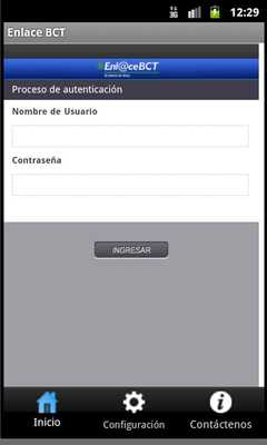 Emulate Android APK Enlace BCT