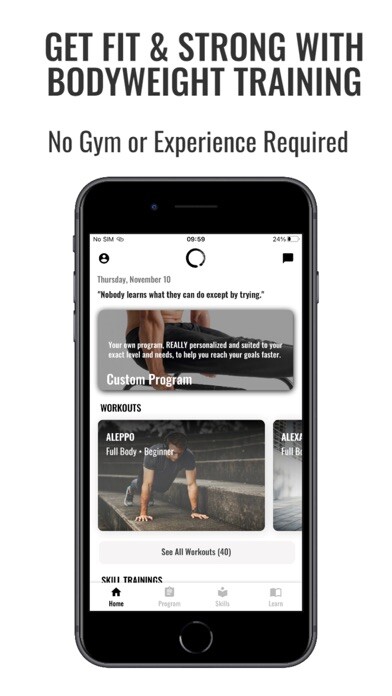 Emulate iPhone app Enso Calisthenics using MyAndroid
