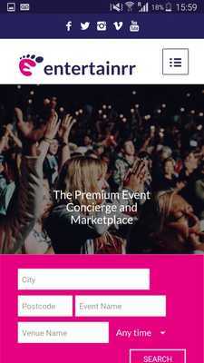Emulate Android APK Entertainrr - Buy Event tickets