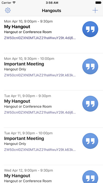 Emulate iPhone app Entry for Google Meet Hangouts using MyAndroid Emulate iPhone app Entry for Google Meet Hangouts using MyAndroid