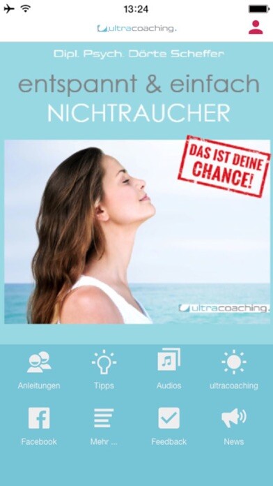 Emulate iPhone app Entspannt Nichtraucher using MyAndroid