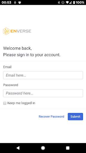Run android online APK Enverse Application from MyAndroid or emulate Enverse Application using MyAndroid