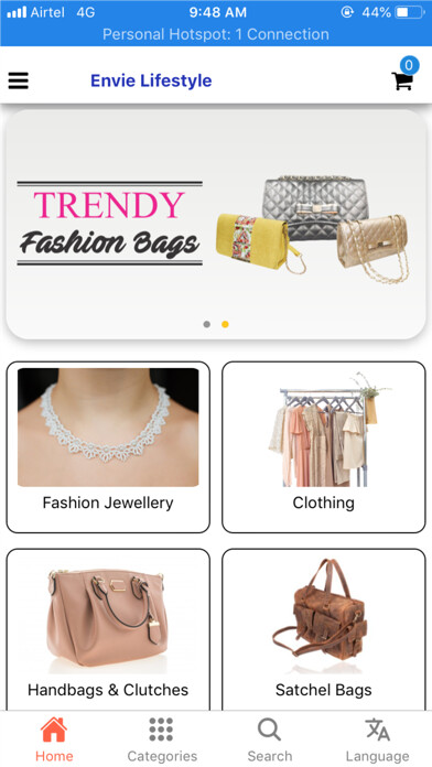 Emulate iPhone app ENVIE LIFESTYLE using MyAndroid Emulate iPhone app ENVIE LIFESTYLE using MyAndroid