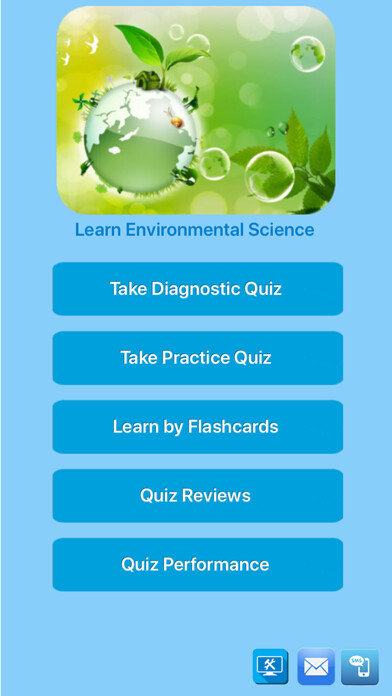 Emulate iPhone app Environmental Science Quiz using MyAndroid