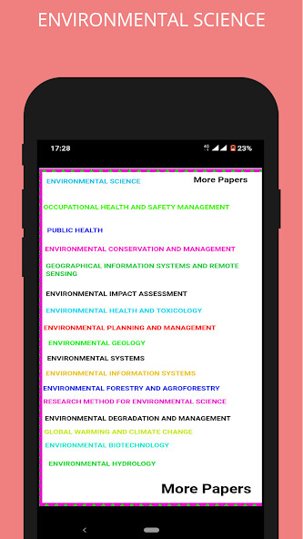 Emulate ENVIRONMENTAL SCIENCE from MyAndroid or run ENVIRONMENTAL SCIENCE using MyAndroid