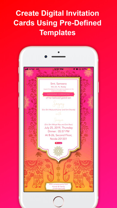 Emulate iPhone app Envites: Invitation & Services using MyAndroid