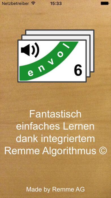 Emulate iPhone app Envol 6 Vocabeln mit Ton using MyAndroid Emulate iPhone app Envol 6 Vocabeln mit Ton using MyAndroid