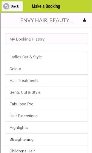 Run android online APK Envy Hair Beauty and Tanning from MyAndroid or emulate Envy Hair Beauty and Tanning using MyAndroid