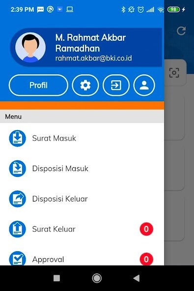 Emulate e-office BKI from MyAndroid or run e-office BKI using MyAndroid