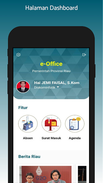 Emulate e-Office Provinsi Riau from MyAndroid or run e-Office Provinsi Riau using MyAndroid