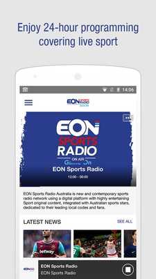 Emulate Android APK EON Sports Radio