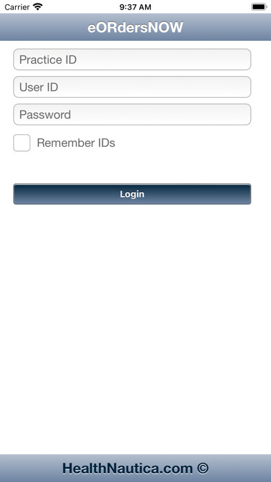 Emulate iPhone app eOrdersNOW CPOE using MyAndroid Emulate iPhone app eOrdersNOW CPOE using MyAndroid