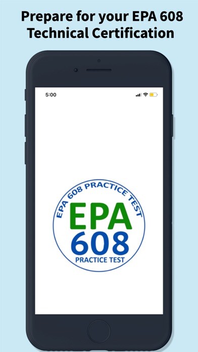 Emulate iPhone app EPA 608 Practice Test using MyAndroid