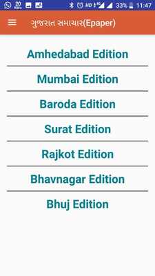 Emulate Android APK Epaper Gujarat Samachar