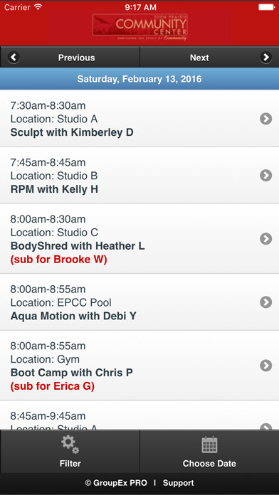 Emulate iPhone app EPCC Fit using MyAndroid