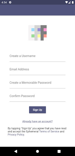 Run android online APK Ephemeral Chat from MyAndroid or emulate Ephemeral Chat using MyAndroid