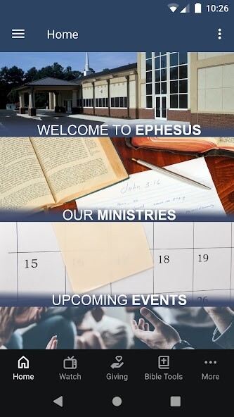 Run android online APK Ephesus Baptist Church from MyAndroid or emulate Ephesus Baptist Church using MyAndroid