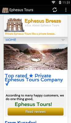 Emulate Android APK Ephesus Tours