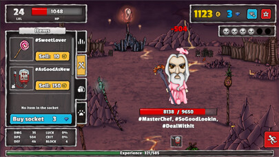 Emulate iPhone app Epic Clicker Journey using MyAndroid