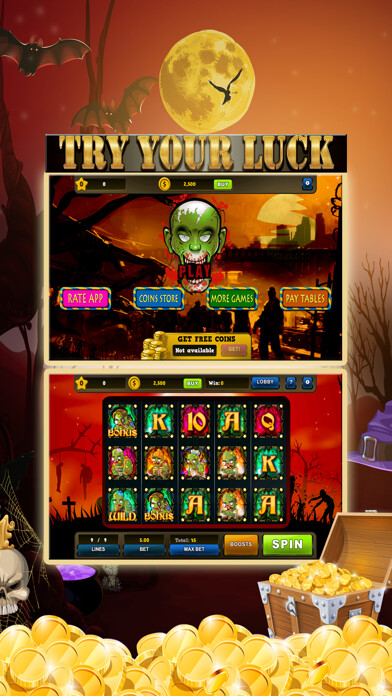 Emulate iPhone app Epic Dead Zombie Slots - Spin to Win 2017 using MyAndroid