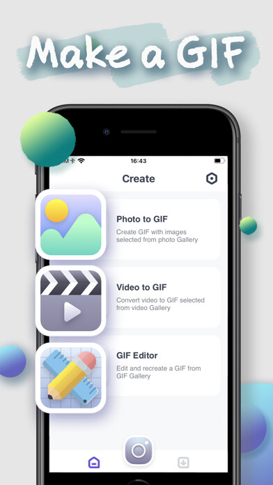 Emulate iPhone app EpiC GiF - animated GIF maker using MyAndroid Emulate iPhone app EpiC GiF - animated GIF maker using MyAndroid