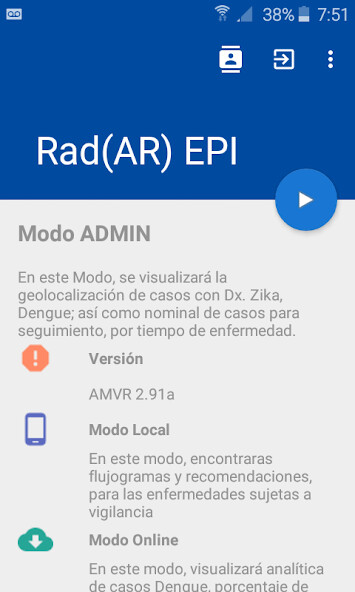Run android online APK Epidemiologia Radar from MyAndroid or emulate Epidemiologia Radar using MyAndroid