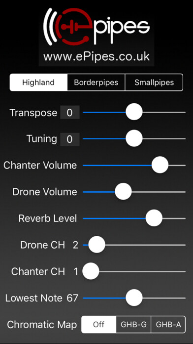 Emulate iPhone app ePipes - MIDI Bagpipes using MyAndroid Emulate iPhone app ePipes - MIDI Bagpipes using MyAndroid
