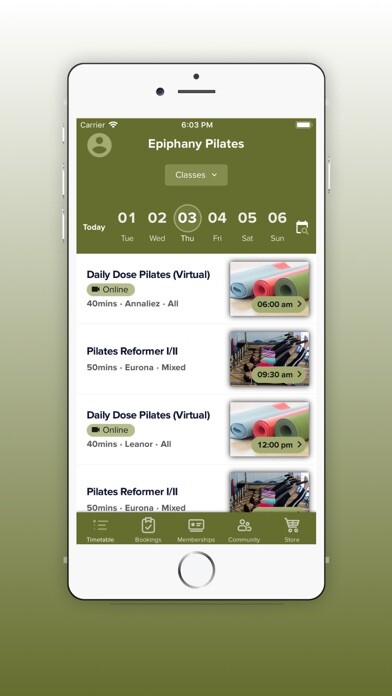 Emulate iPhone app Epiphany Pilates App using MyAndroid Emulate iPhone app Epiphany Pilates App using MyAndroid