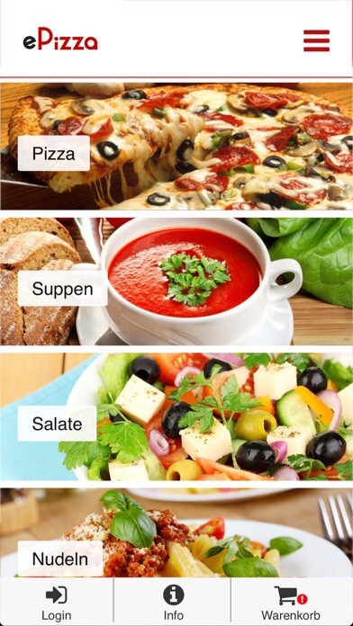 Emulate iPhone app ePizza Online Shop using MyAndroid Emulate iPhone app ePizza Online Shop using MyAndroid