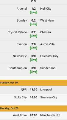 Emulate Android APK EPL Football Predictor