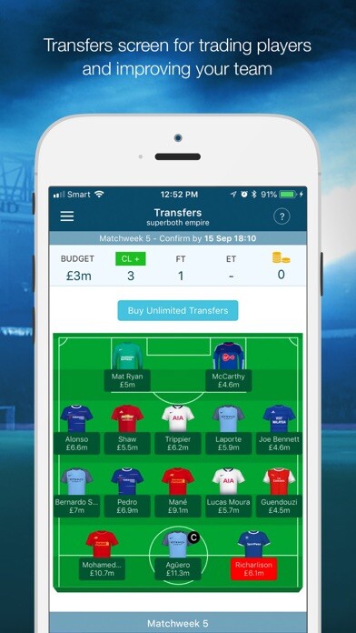 Emulate iPhone app EPL Manager Fantasy using MyAndroid Emulate iPhone app EPL Manager Fantasy using MyAndroid