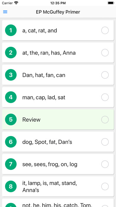 Emulate iPhone app EP McGuffey Primer using MyAndroid
