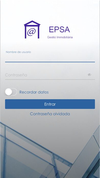 Emulate iPhone app EPSA Gestión Inmobiliaria using MyAndroid