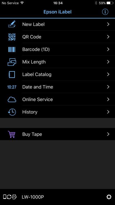 Emulate iPhone app Epson iLabel using MyAndroid