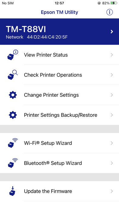 Emulate iPhone app Epson TM Utility using MyAndroid Emulate iPhone app Epson TM Utility using MyAndroid
