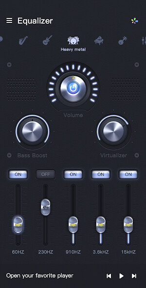 Run android online APK Equalizer  Bass Boost from MyAndroid or emulate Equalizer  Bass Boost using MyAndroid